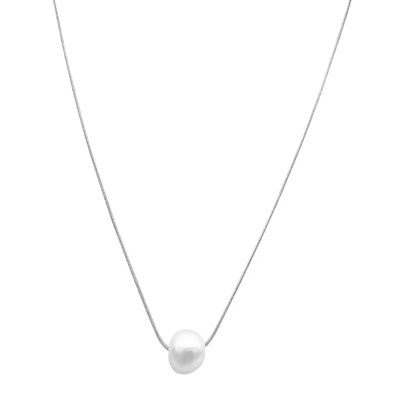 Limited-Time Offer On Elegant Jewelry Pieces Adornia Pearl Chain Necklace silver