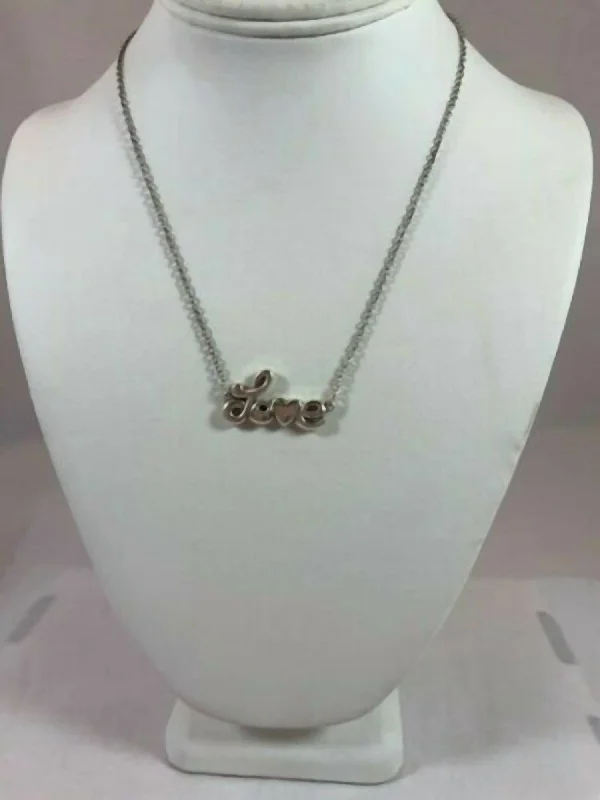 Exclusive Gemstone Jewelry At Special Prices All You Need Is Love Necklace In Silver Exclusive Gemstone Jewelry At Special Prices All You Need Is Love Necklace In Silver