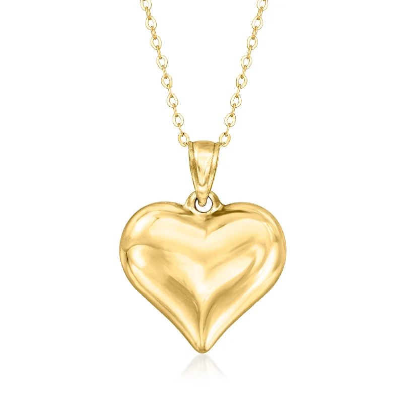 Buy More, Save More – Special Jewelry Discounts Canaria 10kt Yellow Gold Puffed Heart Pendant Necklace Buy More, Save More – Special Jewelry Discounts Canaria 10kt Yellow Gold Puffed Heart Pendant Necklace