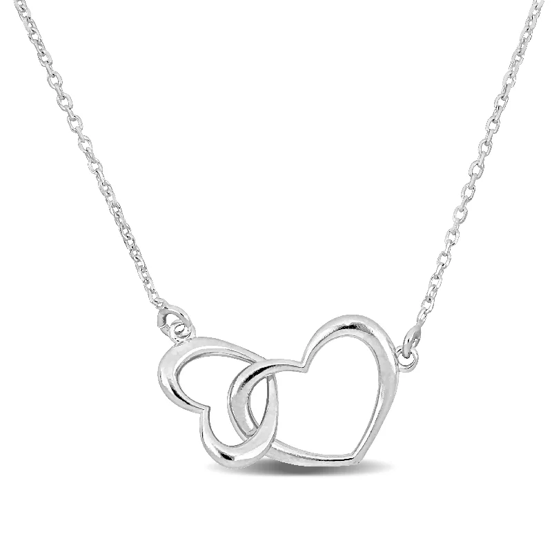 Exclusive Jewelry Sale Event – Shop Now Mimi & Max Double Heart Charm Necklace in Sterling Silver - 16.5+1 in. Exclusive Jewelry Sale Event – Shop Now Mimi & Max Double Heart Charm Necklace in Sterling Silver - 16.5+1 in.