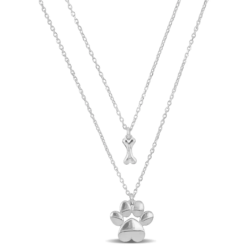 Jewelry Sale Alert – Shop Timeless Elegance Today Mimi & Max Paw and Bone Charm Double Strand Necklace in Sterling Silver - 16+18+1 in. Jewelry Sale Alert – Shop Timeless Elegance Today Mimi & Max Paw and Bone Charm Double Strand Necklace in Sterling Silver - 16+18+1 in.