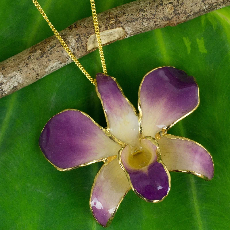 Jewelry Sale – Exclusive Styles At Lower Prices Pink and Purple Natural Orchid Flower Necklace Jewelry Sale – Exclusive Styles At Lower Prices Pink and Purple Natural Orchid Flower Necklace