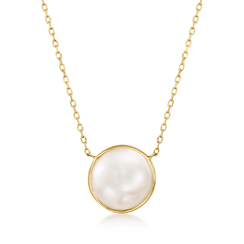 Delicate Crystal Jewelry For Sophisticated Charm Ross-Simons 8-8.5mm Cultured Pearl Necklace in 14kt Yellow Gold Delicate Crystal Jewelry For Sophisticated Charm Ross-Simons 8-8.5mm Cultured Pearl Necklace in 14kt Yellow Gold