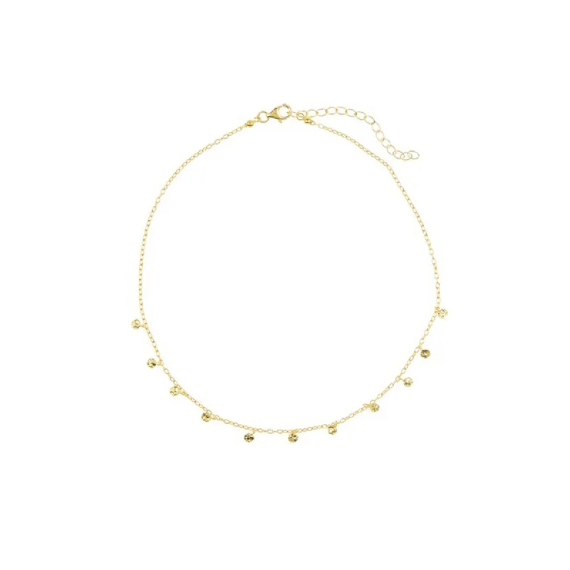 Affordable Luxury Jewelry For Every Occasion Adornia Confetti Choker Necklace  gold