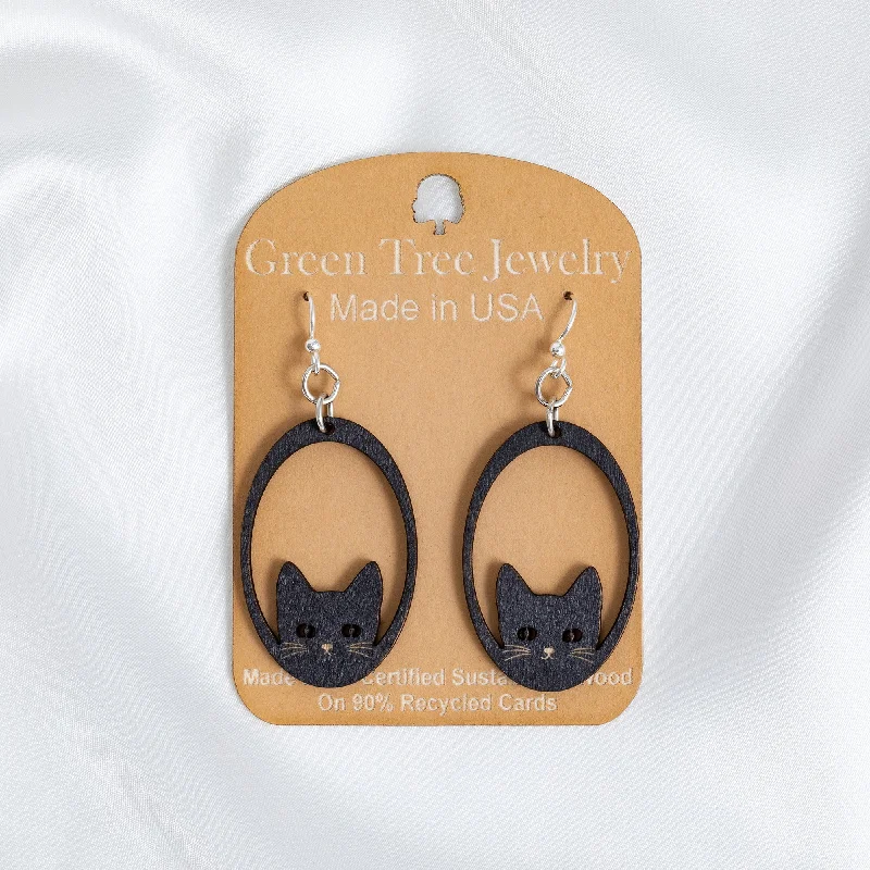 Adjustable Charm Bracelets For A Perfect Fit Sneaky Black Cat Wooden Earrings