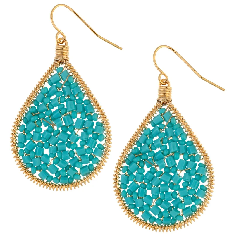 Personalized Jewelry At Special Discount Rates Beaded Dream Gold-Plated Earrings