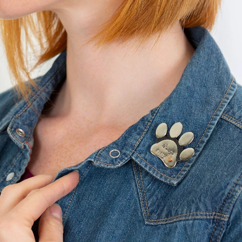 Dainty And Elegant Jewelry Now At Reduced Prices Remembrance Mixed Metals Paw Pin