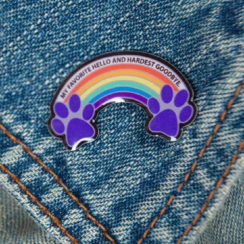 Seasonal Jewelry Sale – Upgrade Your Collection Rainbow Bridge Paw Lapel Pin