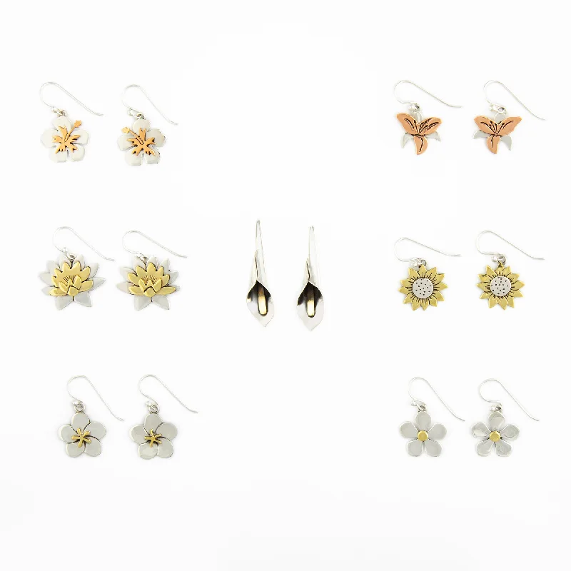 Timeless Elegance, Temporary Discounts – Act Fast Mixed Metal Dangling Flower Earrings Timeless Elegance, Temporary Discounts – Act Fast Mixed Metal Dangling Flower Earrings