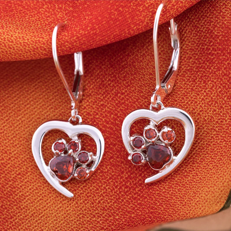 Elegant Rose Gold Jewelry For A Stylish Touch Always in My Heart Sterling Birthstone Paw Print Earrings Elegant Rose Gold Jewelry For A Stylish Touch Always in My Heart Sterling Birthstone Paw Print Earrings