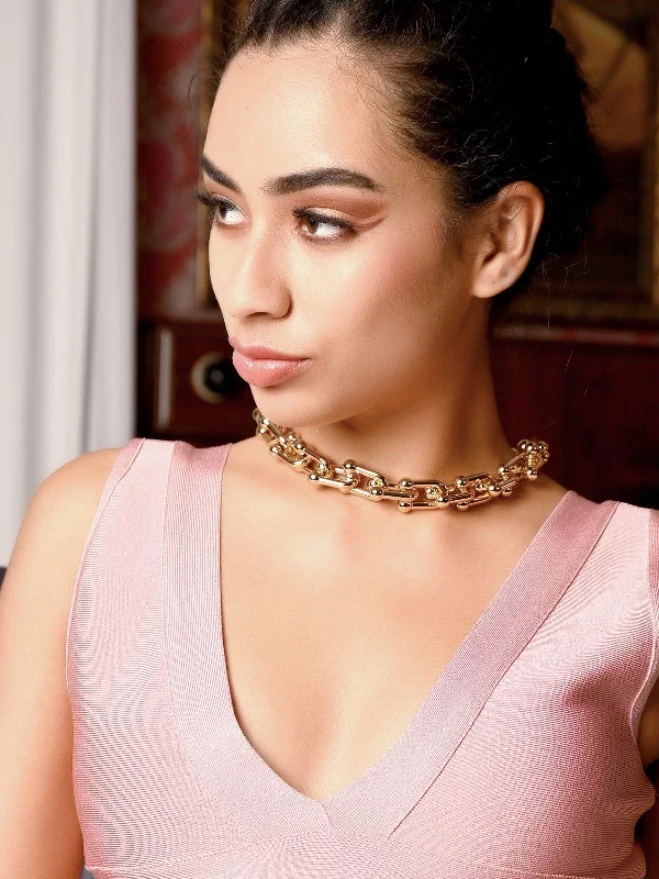 Flash Sale On Exquisite Jewelry – Don't Miss Out Odette Women Gold Metal Chain