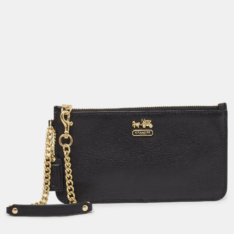 Shine In Style – Shop Jewelry Discounts Today Coach Black Leather Chain Pouch
