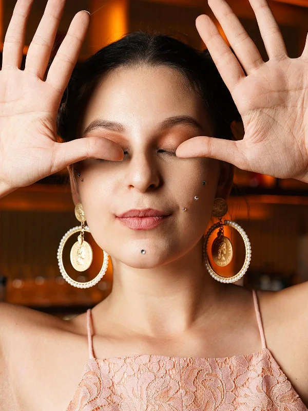 Affordable Luxury Jewelry For Every Occasion Odette Women Attractive Gold Tone Ring Dangle Earrings Affordable Luxury Jewelry For Every Occasion Odette Women Attractive Gold Tone Ring Dangle Earrings