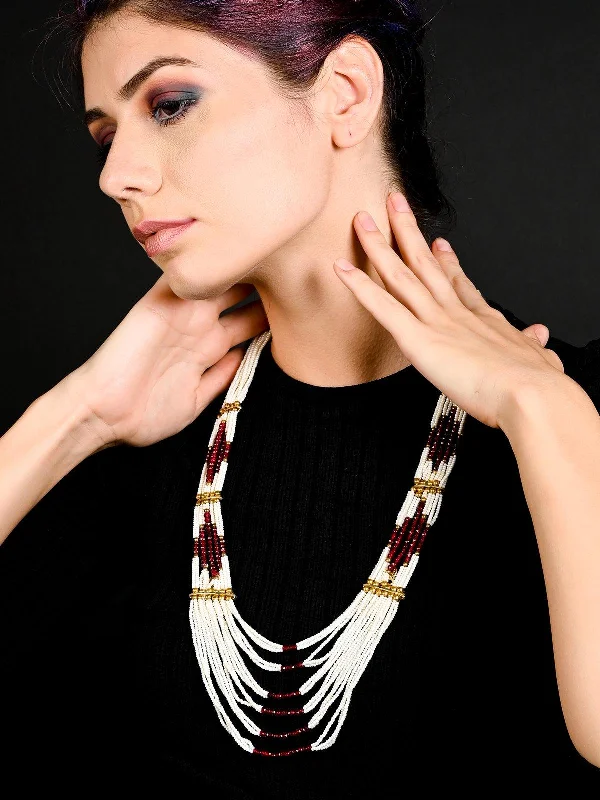 Exclusive Jewelry Sale – Limited-Time Discounts Odette Women Elegant Maroon Long Necklace Exclusive Jewelry Sale – Limited-Time Discounts Odette Women Elegant Maroon Long Necklace
