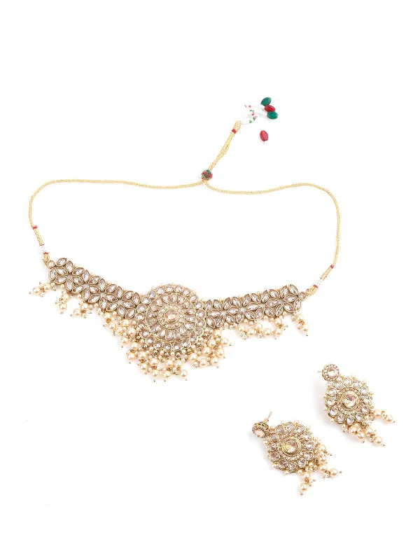 Luxury Jewelry At Unbeatable Discounts Odette Women Enticing Gold Tone Choker With Earrings! Luxury Jewelry At Unbeatable Discounts Odette Women Enticing Gold Tone Choker With Earrings!