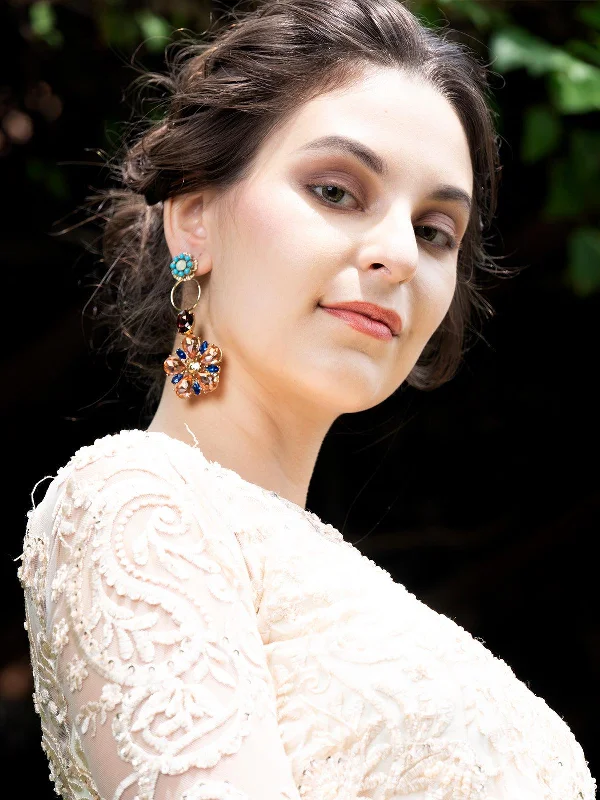 Unmissable Discounts On Timeless Jewelry Pieces Odette Women Multi-Coloured Floral Dangle Earrings Unmissable Discounts On Timeless Jewelry Pieces Odette Women Multi-Coloured Floral Dangle Earrings