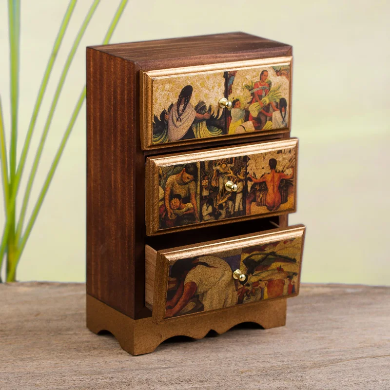 Luxury Jewelry Sale – Sparkle For Less Diego Rivera's Mexico Frida Jewelry Box