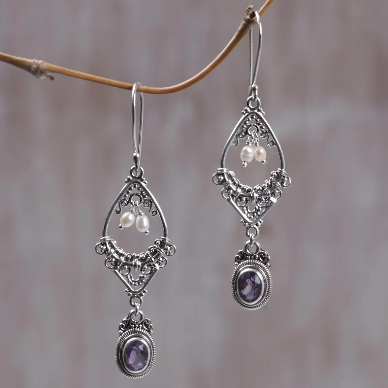 Seasonal Jewelry Deals – Elevate Your Style Empress Amethyst and pearl flower earrings Seasonal Jewelry Deals – Elevate Your Style Empress Amethyst and pearl flower earrings