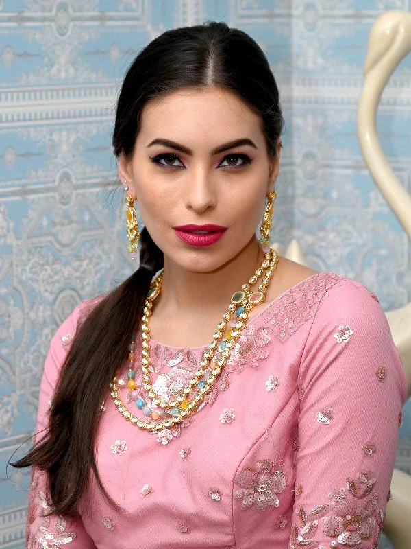Get Your Favorite Jewelry At The Best Price Odette Women Exquisitly Crafted Gold Long Necklace Set Get Your Favorite Jewelry At The Best Price Odette Women Exquisitly Crafted Gold Long Necklace Set