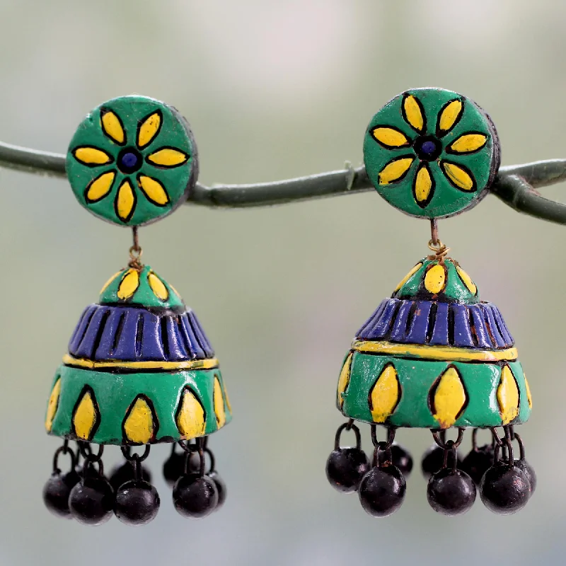 Bestselling Jewelry Now On Sale – Elevate Your Look Festive Sunflowers Unique Ceramic Dangle Earrings Handmade in India Bestselling Jewelry Now On Sale – Elevate Your Look Festive Sunflowers Unique Ceramic Dangle Earrings Handmade in India