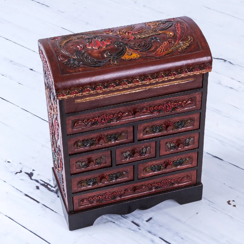 Bestselling Jewelry At Special Promotional Rates Garden Hummingbirds Peruvian Hand Carved Cedar Wood Jewelry Box with Mirror Bestselling Jewelry At Special Promotional Rates Garden Hummingbirds Peruvian Hand Carved Cedar Wood Jewelry Box with Mirror