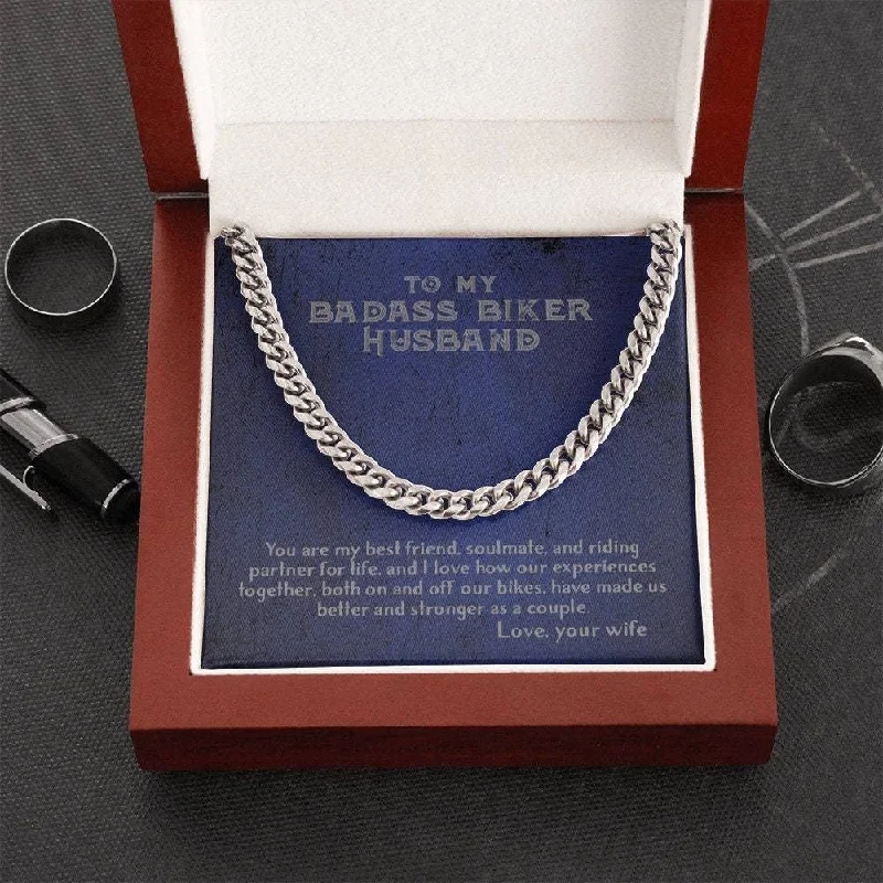 Timeless Jewelry At Special Discount Rates Handmade Jewelry - Personalized Gifts Custom Card Message Necklace Handmade Necklace Biker Husband Made Us Better And Timeless Jewelry At Special Discount Rates Handmade Jewelry - Personalized Gifts Custom Card Message Necklace Handmade Necklace Biker Husband Made Us Better And