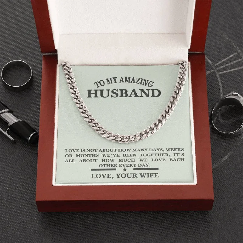 Fine Jewelry, Limited-Time Offers Available Handmade Jewelry - Personalized Gifts Custom Card Message Necklace Handmade Necklace To My Amazing Husband We Love Fine Jewelry, Limited-Time Offers Available Handmade Jewelry - Personalized Gifts Custom Card Message Necklace Handmade Necklace To My Amazing Husband We Love