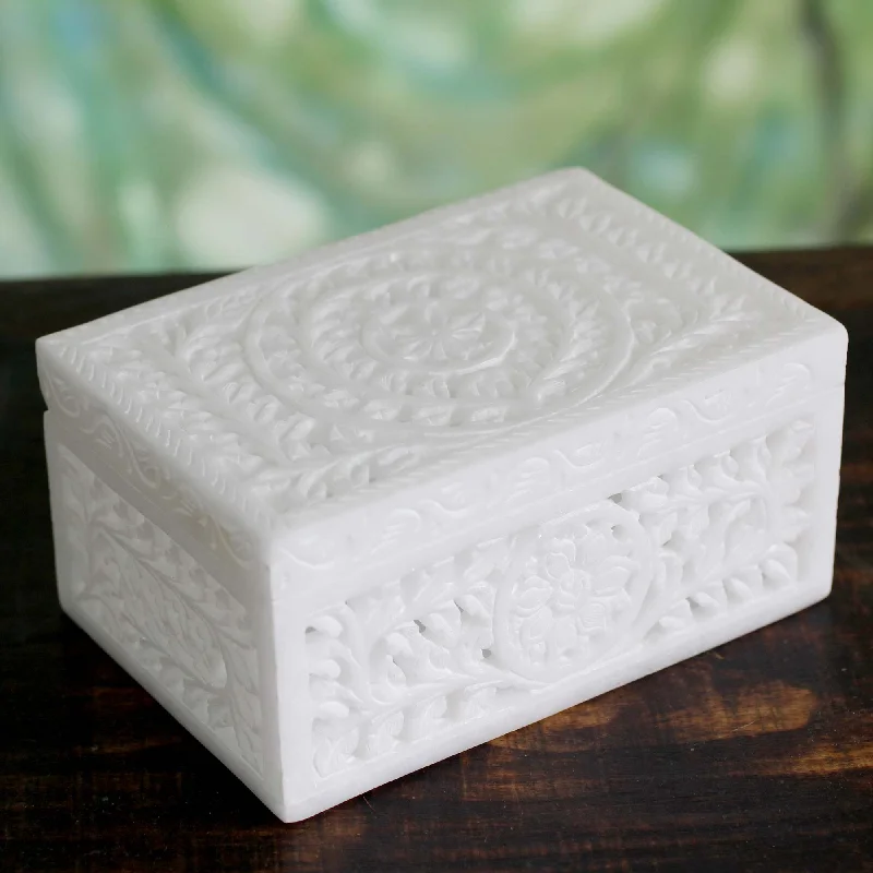 Clearance Sale On High-End Jewelry Collections Indian Morning Glory Marble Jewelry Box Clearance Sale On High-End Jewelry Collections Indian Morning Glory Marble Jewelry Box