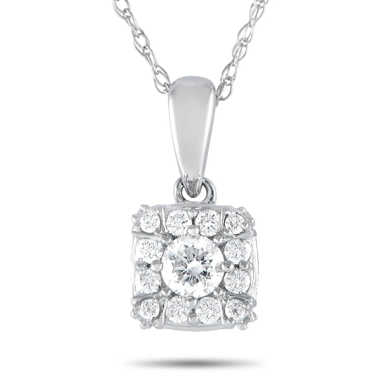 Shine Without Limits – Jewelry Sale Happening Now LB Exclusive 14K White Gold 0.25ct Diamond Pendant Necklace Shine Without Limits – Jewelry Sale Happening Now LB Exclusive 14K White Gold 0.25ct Diamond Pendant Necklace