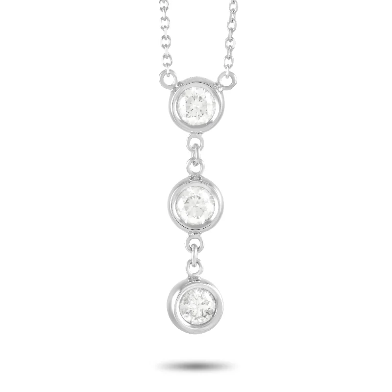 Jewelry Clearance Event – Stock Up Before It's Over LB Exclusive 14K White Gold 0.45ct Diamond Pendant Necklace Jewelry Clearance Event – Stock Up Before It's Over LB Exclusive 14K White Gold 0.45ct Diamond Pendant Necklace