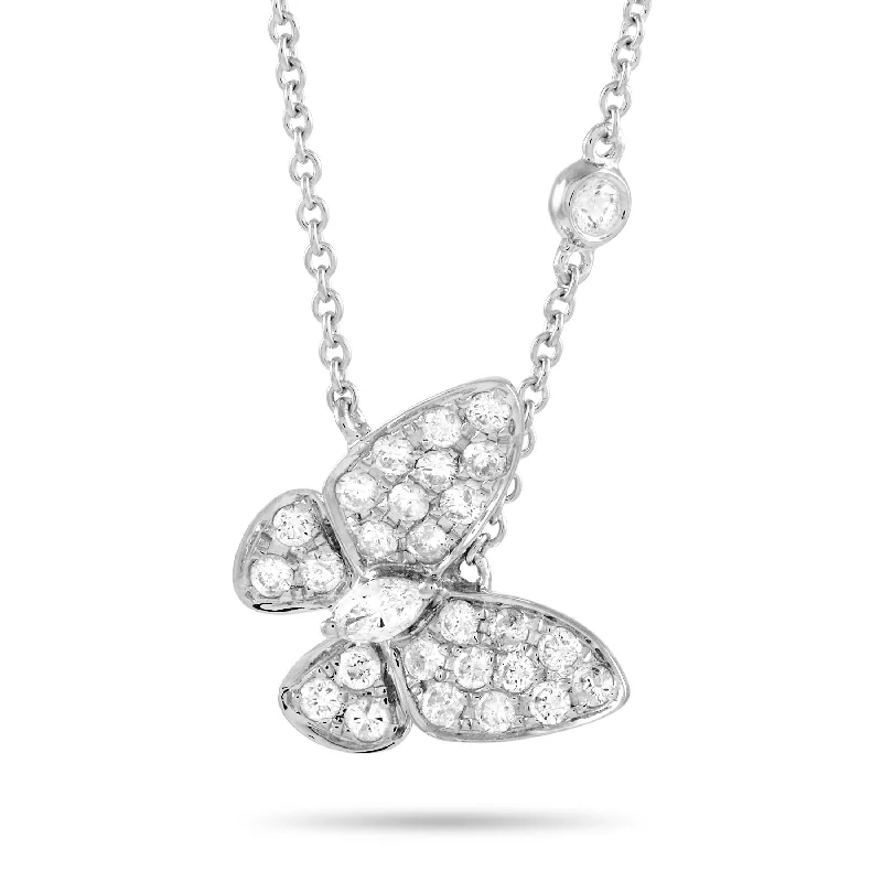 Timeless Jewelry Styles At Wallet-Friendly Prices LB Exclusive 18K White Gold 0.72 ct Diamond Butterfly Necklace Timeless Jewelry Styles At Wallet-Friendly Prices LB Exclusive 18K White Gold 0.72 ct Diamond Butterfly Necklace