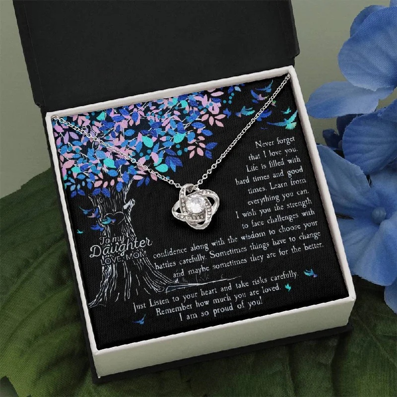 Elevate Your Jewelry Collection With Limited-Time Savings To My Daughter Love Knot Necklace - Never Forget That I Love You. Elevate Your Jewelry Collection With Limited-Time Savings To My Daughter Love Knot Necklace - Never Forget That I Love You.