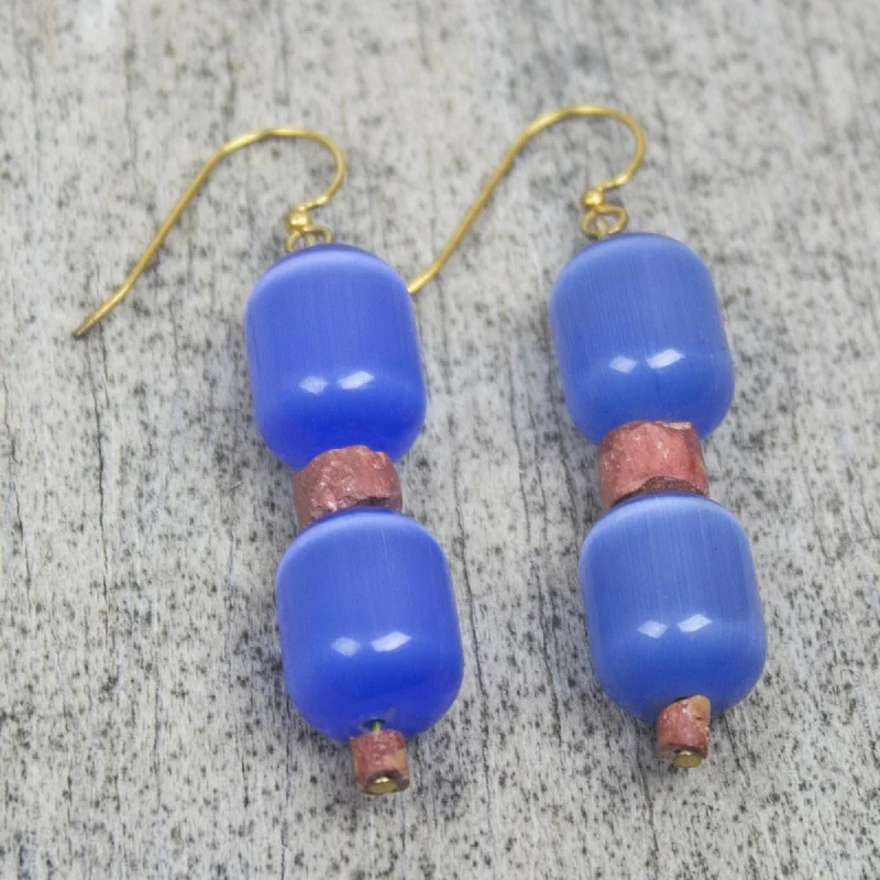 Discounted Luxury Jewelry – Shine Without The Splurge Odehye Cat's Eye and Bauxite Beaded Earrings Discounted Luxury Jewelry – Shine Without The Splurge Odehye Cat's Eye and Bauxite Beaded Earrings