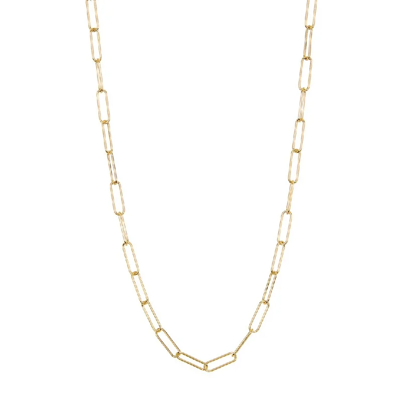 Elevate Your Outfit With Discounted Statement Jewelry Adornia Paper Clip Chain gold