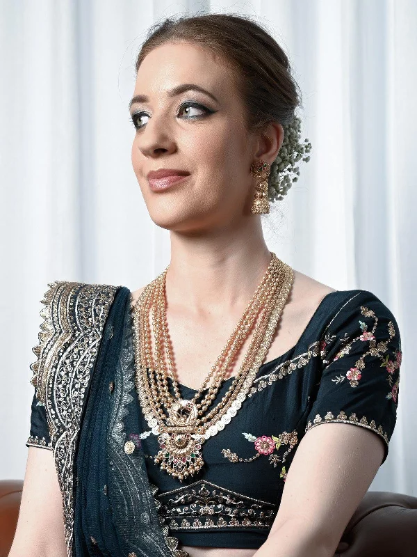 Celebrate Every Occasion With Sparkling Savings Odette Stunning Gold Necklace Set For Women Celebrate Every Occasion With Sparkling Savings Odette Stunning Gold Necklace Set For Women