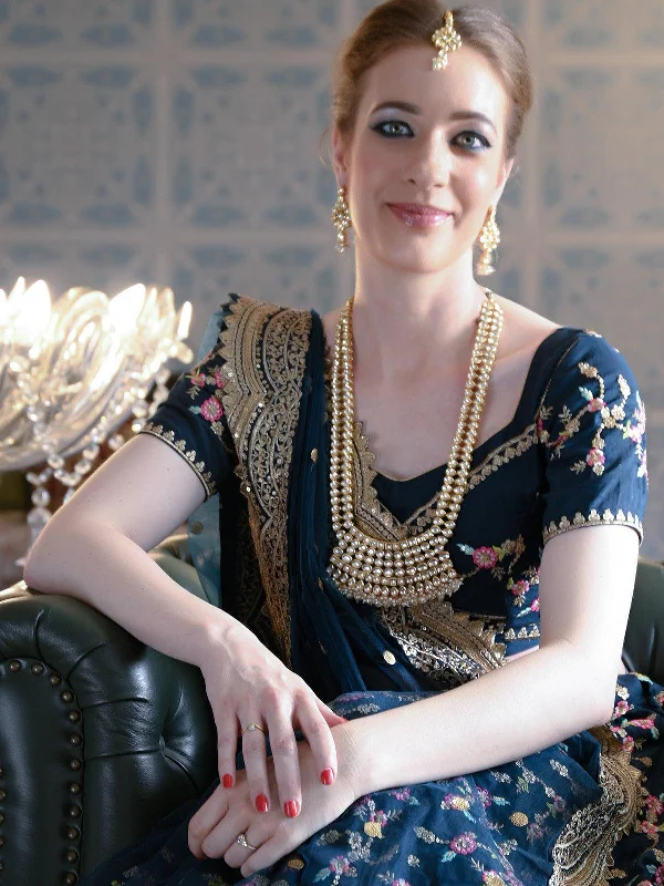 Exclusive Gemstone Jewelry Markdowns – Shop Now Odette Stunning Long Gold Kundan Studded Necklace Set For Women Exclusive Gemstone Jewelry Markdowns – Shop Now Odette Stunning Long Gold Kundan Studded Necklace Set For Women