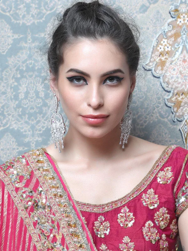 The Perfect Jewelry Piece At The Perfect Price Odette Women The Birdie Diamond Studded Drop Earrings The Perfect Jewelry Piece At The Perfect Price Odette Women The Birdie Diamond Studded Drop Earrings