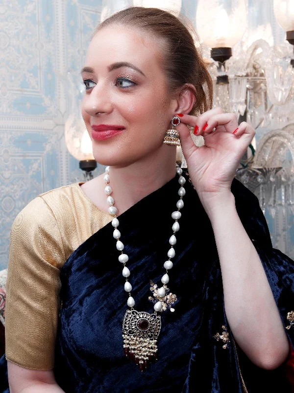 Handcrafted Beauty At Affordable Prices Odette Women The Pearly Grandeur Long Necklace Set Handcrafted Beauty At Affordable Prices Odette Women The Pearly Grandeur Long Necklace Set