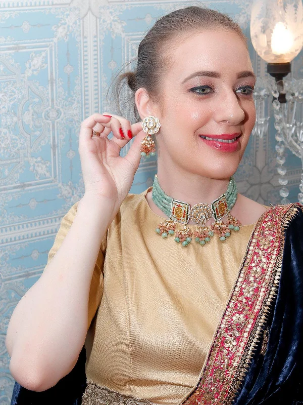 Luxury Jewelry Without The Luxury Price Tag Odette Women The Regal Sea Green Choker Luxury Jewelry Without The Luxury Price Tag Odette Women The Regal Sea Green Choker