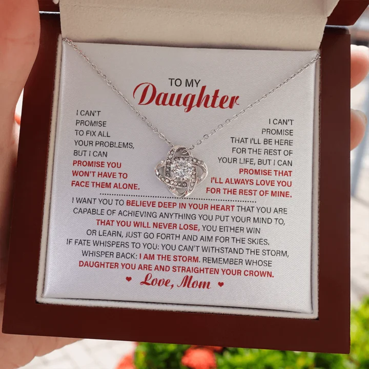 Trending Jewelry Now Available At Exclusive Prices To My Daughter Necklace Gift - I can't Promise to fix all your problems but I can promise you won't face them alone Love Trending Jewelry Now Available At Exclusive Prices To My Daughter Necklace Gift - I can't Promise to fix all your problems but I can promise you won't face them alone Love