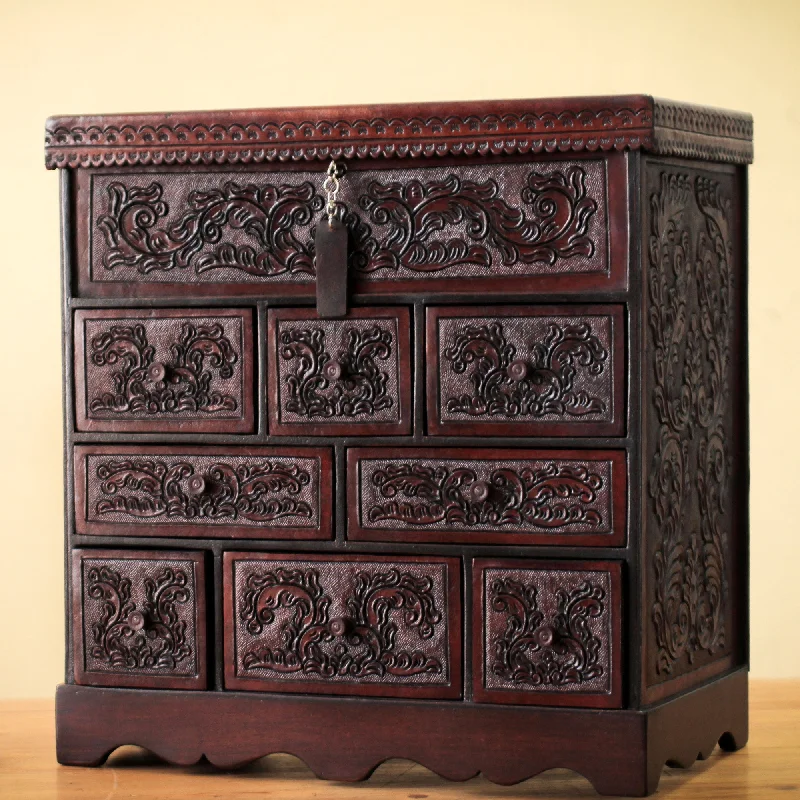 Sparkle For Less – Shop Our Limited-Time Jewelry Deals Travel Chest Tooled Leather Jewelry Box Handmade in Peru Sparkle For Less – Shop Our Limited-Time Jewelry Deals Travel Chest Tooled Leather Jewelry Box Handmade in Peru