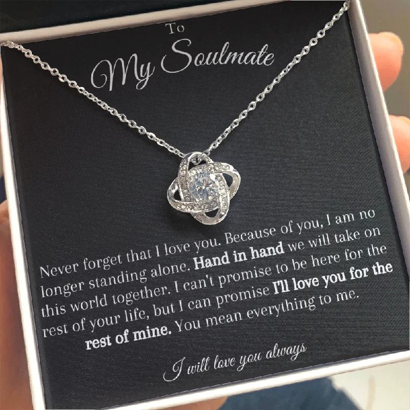 Elevate Your Outfit With Discounted Statement Jewelry To My Soulmate - I'Ll Love You For The Rest Of My Life - Necklace Elevate Your Outfit With Discounted Statement Jewelry To My Soulmate - I'Ll Love You For The Rest Of My Life - Necklace