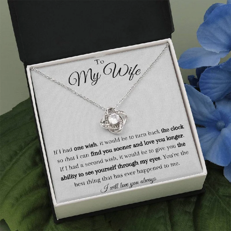 Get The Sparkle You Love At Prices You Adore To My Wife Knot Necklace - You'Re So Special To Me for Wife Anniversary Gift Get The Sparkle You Love At Prices You Adore To My Wife Knot Necklace - You'Re So Special To Me for Wife Anniversary Gift
