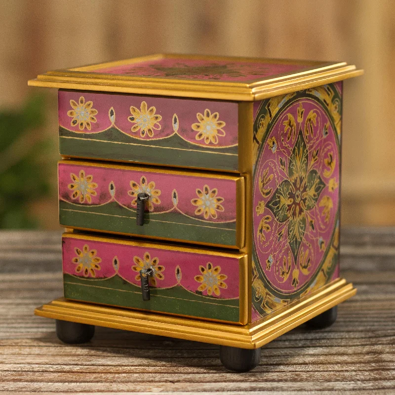 Unique Jewelry For Less – Shop The Sale Now Vintage Floral in Magenta Hand Painted Floral Glass Mini Jewelry Chest Unique Jewelry For Less – Shop The Sale Now Vintage Floral in Magenta Hand Painted Floral Glass Mini Jewelry Chest