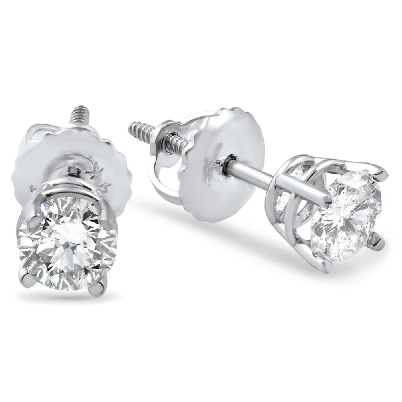 Limited-Stock Jewelry Sale – Shop Before It's Gone 1/2ct Diamond Stud Earrings Solid 14K Yellow or White Gold Screw Back Limited-Stock Jewelry Sale – Shop Before It's Gone 1/2ct Diamond Stud Earrings Solid 14K Yellow or White Gold Screw Back
