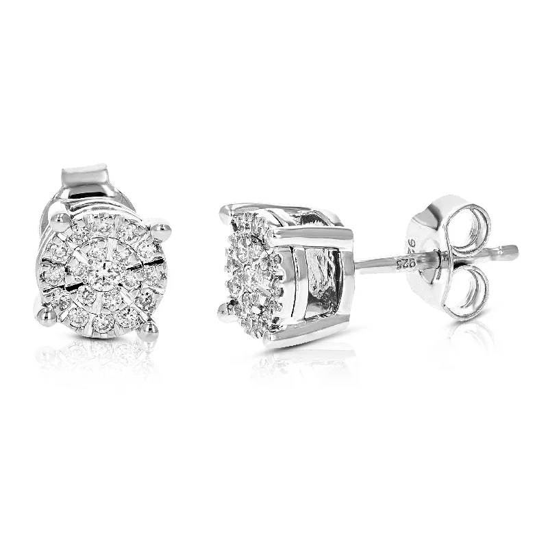 Must-Have Jewelry At Unbelievable Discounts 1/4 cttw Diamond Stud Earrings for Women, Round Lab Grown Diamond Earrings in .925 Sterlinng Silver, Prong Setting, 1/4 Inch Must-Have Jewelry At Unbelievable Discounts 1/4 cttw Diamond Stud Earrings for Women, Round Lab Grown Diamond Earrings in .925 Sterlinng Silver, Prong Setting, 1/4 Inch