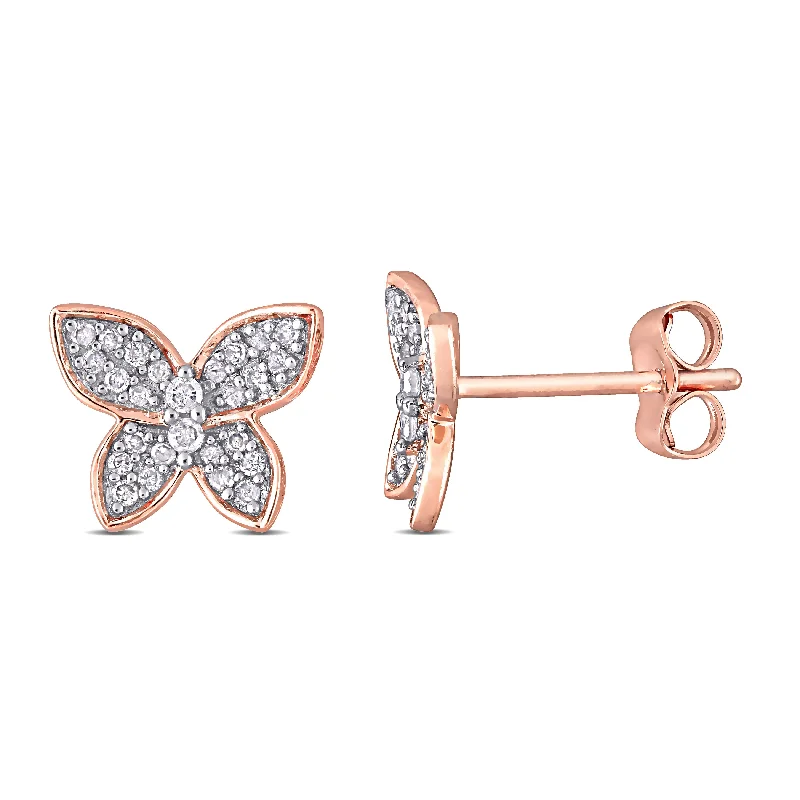 Trending Jewelry Now Available At Exclusive Prices 1/5 CT TW Diamond Butterfly Stud Earrings in 10K Rose Gold Trending Jewelry Now Available At Exclusive Prices 1/5 CT TW Diamond Butterfly Stud Earrings in 10K Rose Gold