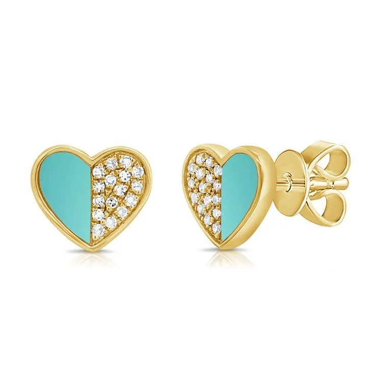 Accessorize For Less – Luxury Jewelry At Affordable Prices 14k YG 1.70GR STUD EARRINGS 32 DIAMONDS 0.11 2 TURQUOISE 3.00 Accessorize For Less – Luxury Jewelry At Affordable Prices 14k YG 1.70GR STUD EARRINGS 32 DIAMONDS 0.11 2 TURQUOISE 3.00