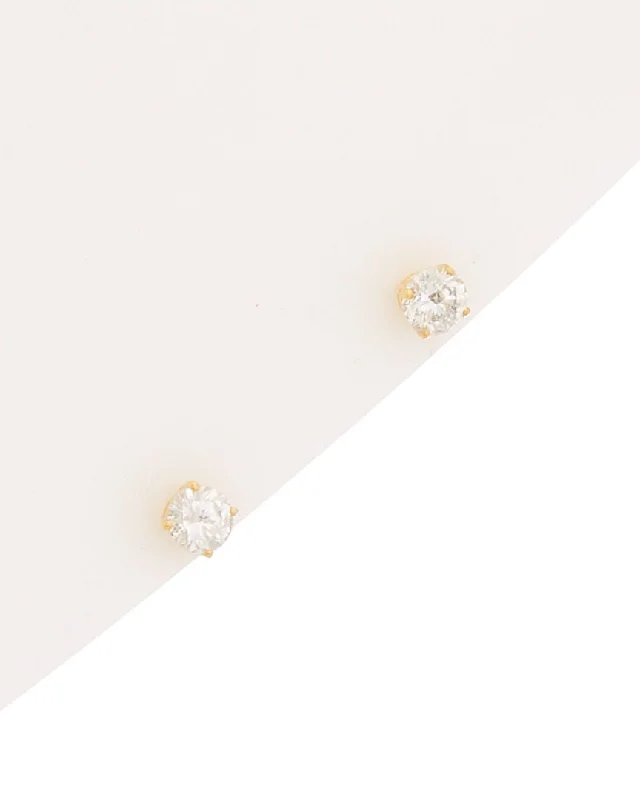 Celebrate Every Occasion With Sparkling Savings 14kt yellow gold diamond stud earrings containing 0.75 cts tw Celebrate Every Occasion With Sparkling Savings 14kt yellow gold diamond stud earrings containing 0.75 cts tw