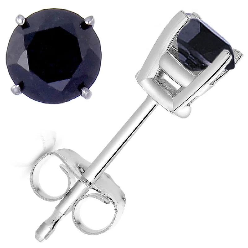 Don't Miss Out On Jaw-Dropping Jewelry Discounts 2.50 cttw Black Diamond Stud Earrings 14k White Gold Don't Miss Out On Jaw-Dropping Jewelry Discounts 2.50 cttw Black Diamond Stud Earrings 14k White Gold